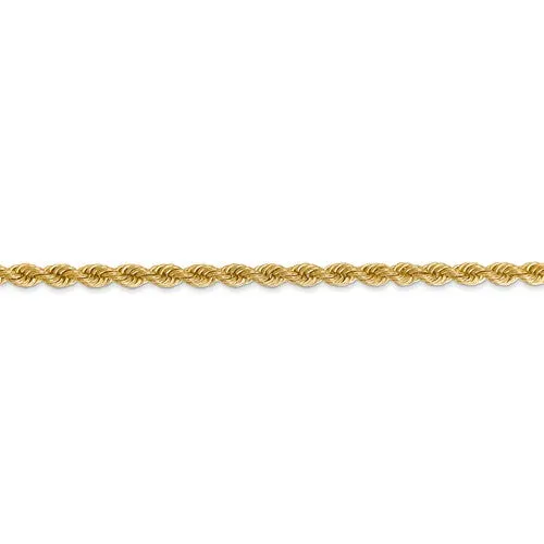 14k Yellow Gold 3mm Rope Bracelet Anklet Choker Necklace Pendant Chain