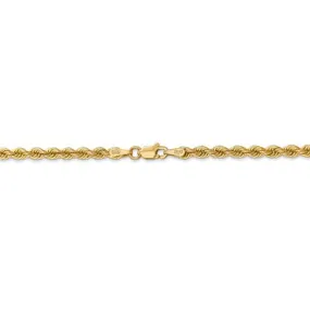 14k Yellow Gold 3mm Rope Bracelet Anklet Choker Necklace Pendant Chain
