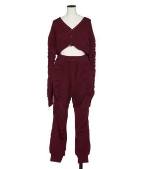 【残り1点】gather knit salopette