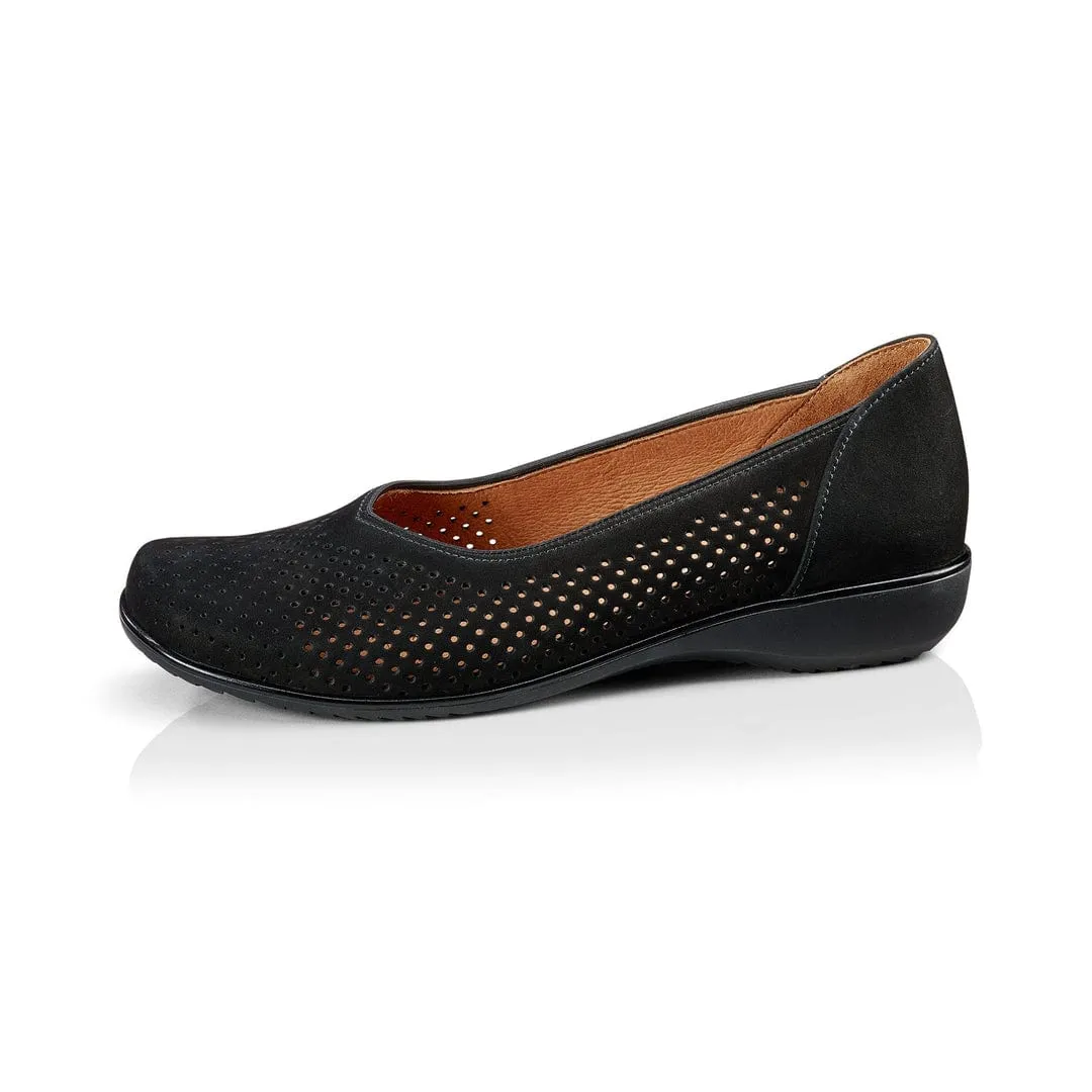 Ara Women's Avril Ballet Flats- Black