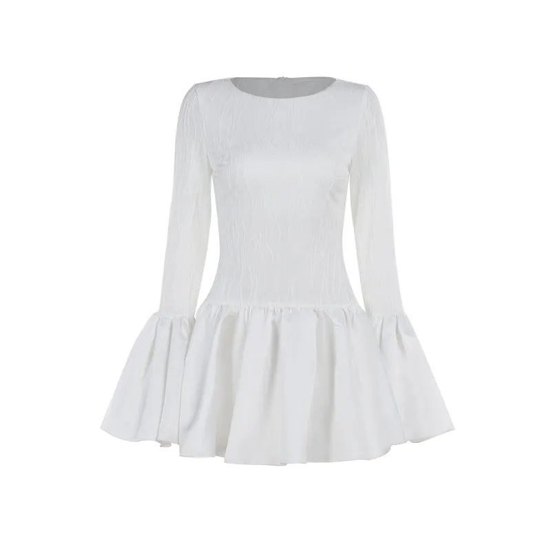 Aurora Ruffled Slim Fit Mini Dress