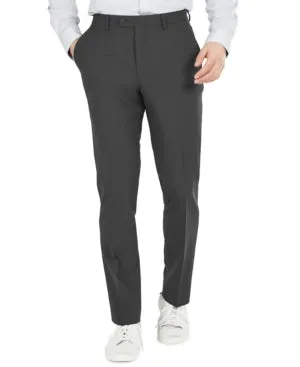 Bar Iii Mens Slim fit Dress Pants 34 / 30 Grey Solid