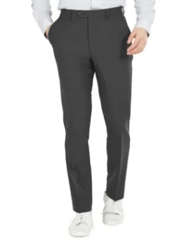 Bar Iii Mens Slim fit Dress Pants 34 / 30 Grey Solid