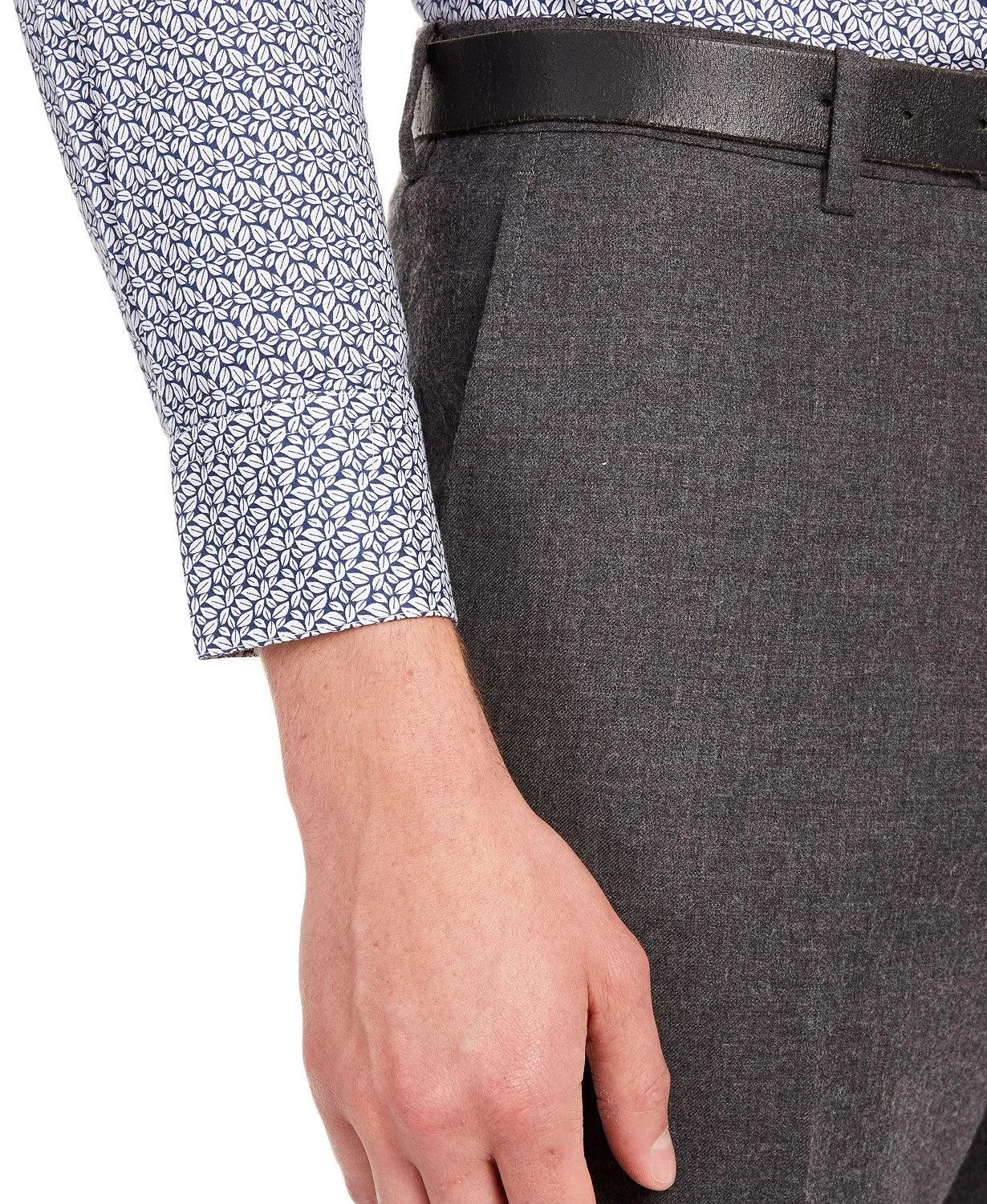 Bar Iii Mens Slim fit Dress Pants 34 / 30 Grey Solid