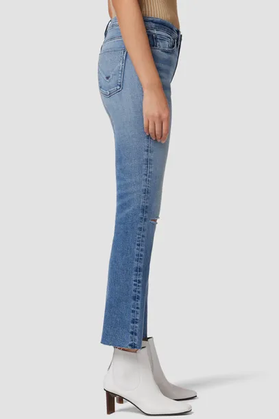 Barbara High-Rise Bootcut Crop Jeans
