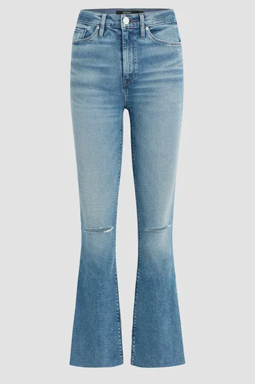 Barbara High-Rise Bootcut Crop Jeans