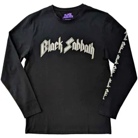 Black Sabbath | Official Band Long Sleeve T-Shirt | The End Mushroom Cloud (Back & Sleeve Print)