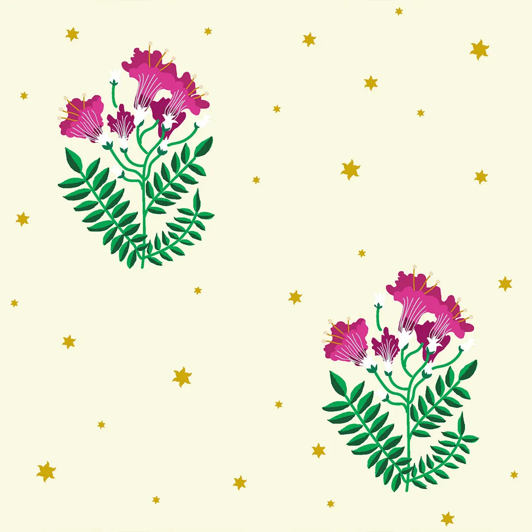 Bougainvillea Cotton Notched Pyjama