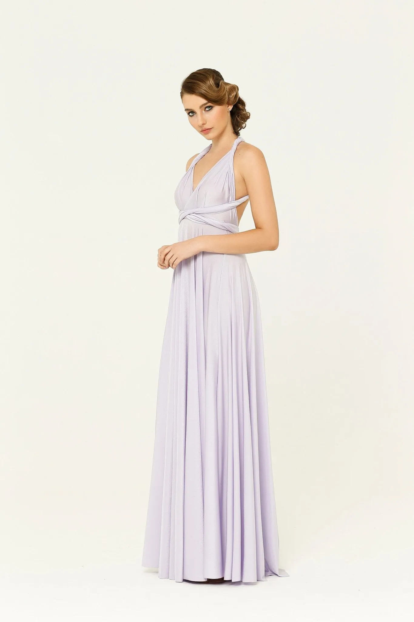 Bridesmaid Multiway Wrap Dress – PO31 Lilac