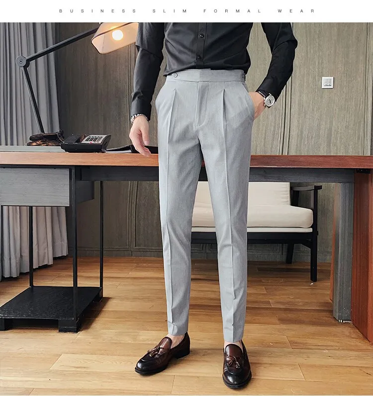 British Formal Men Dress Pant