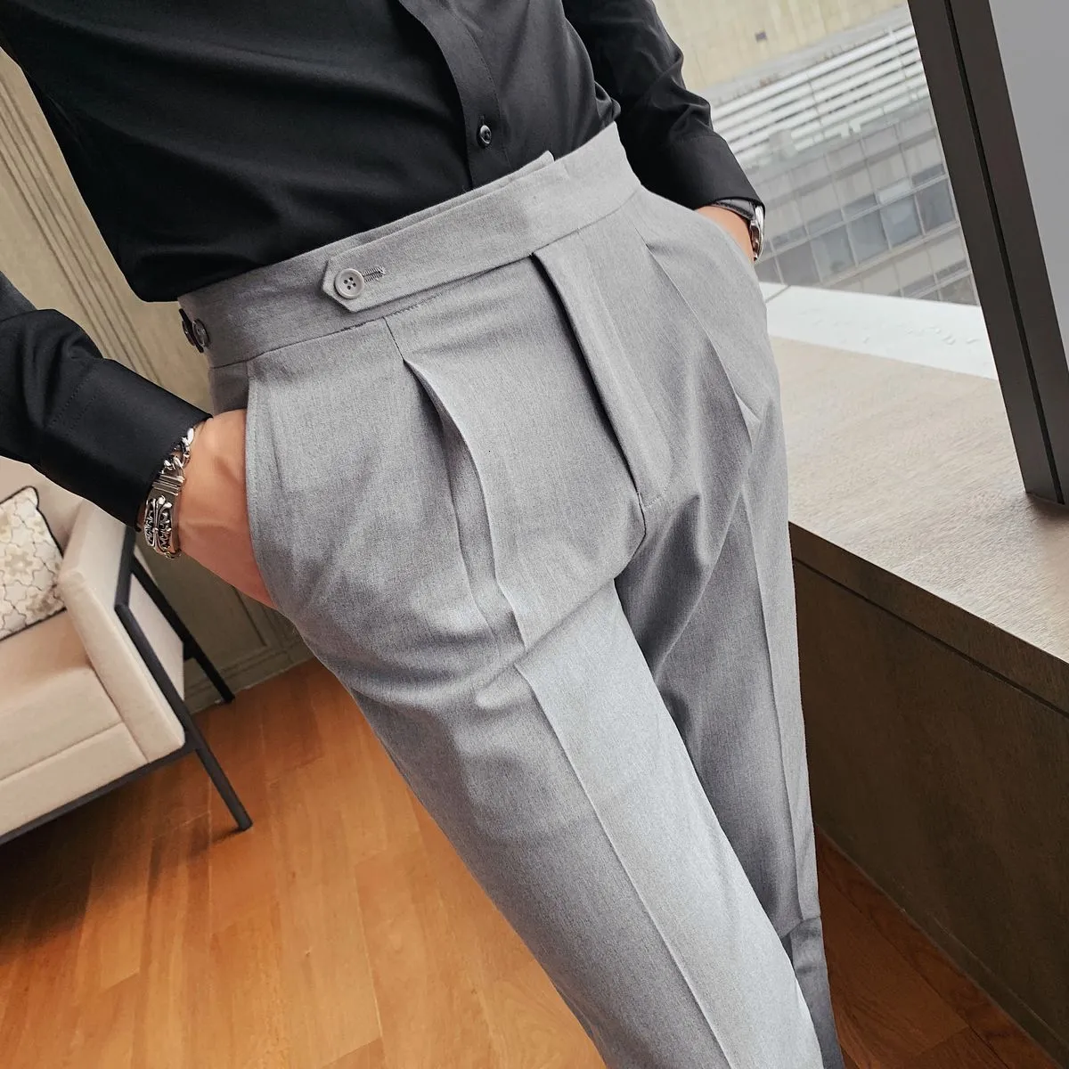 British Formal Men Dress Pant