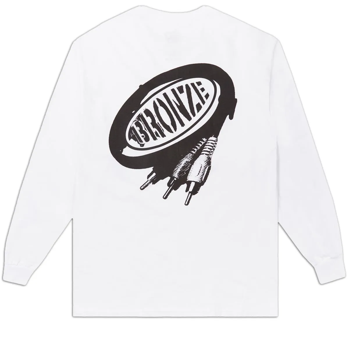 Bronze 56k RCA Cords Long Sleeve T-Shirt - White