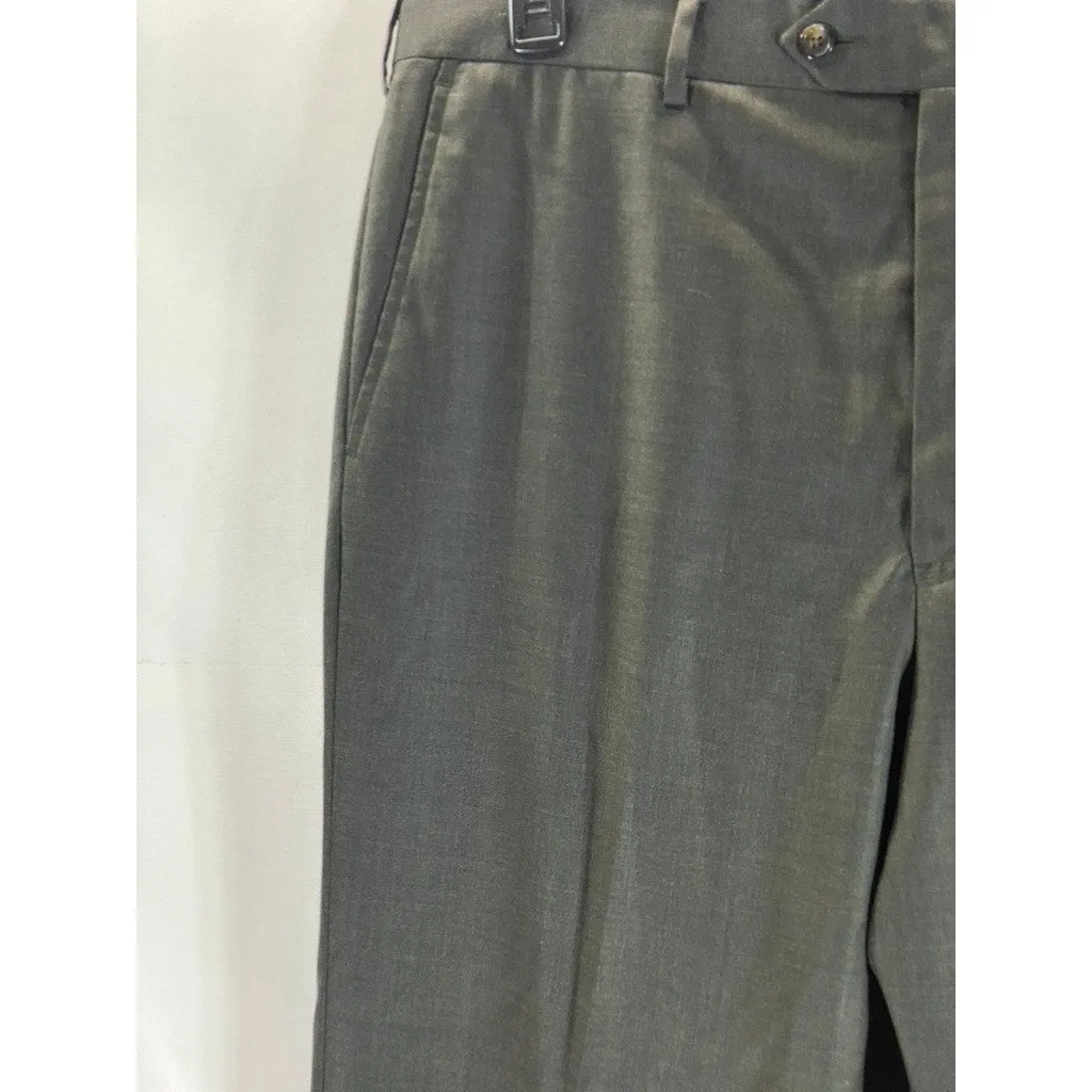 BROOKS BROTHERS 1818 Men's Charcoal Madison Traditional-Fit Wool Pant SZ 41x46