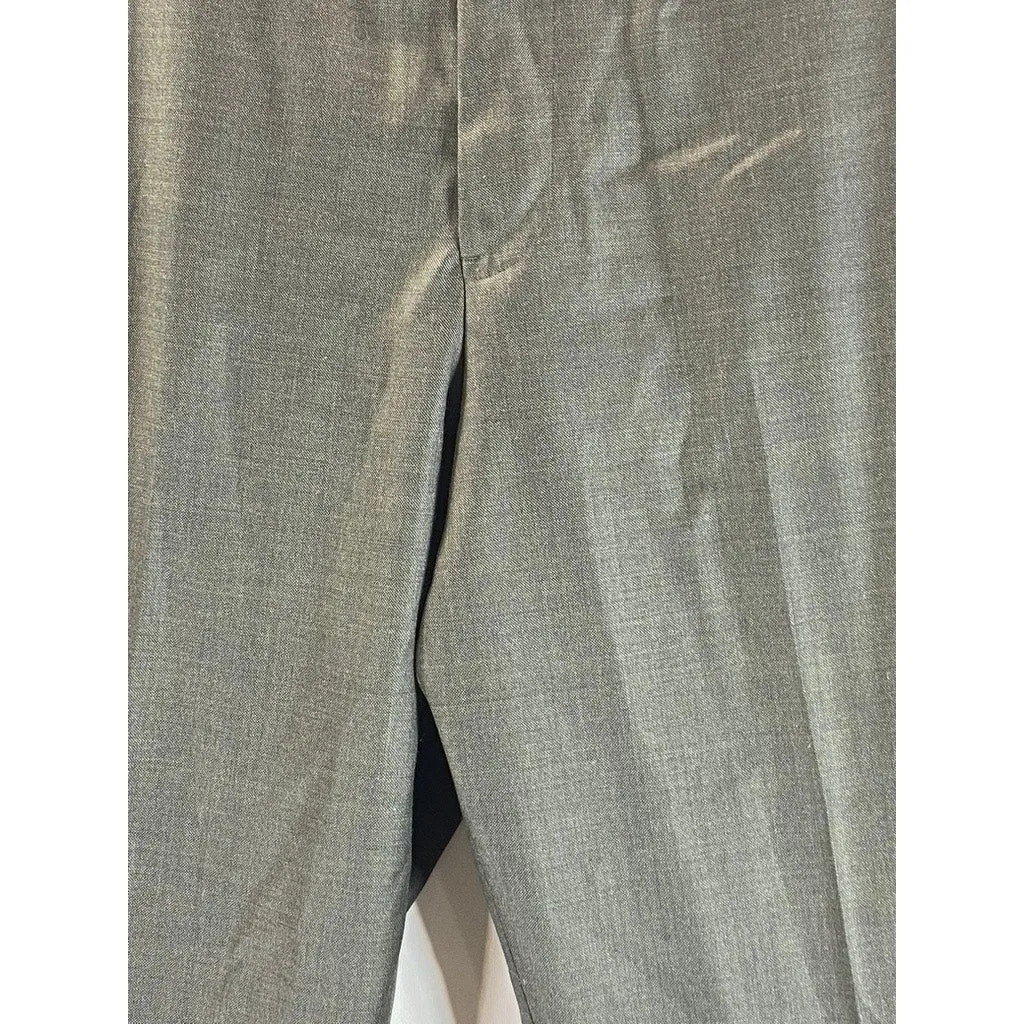 BROOKS BROTHERS 1818 Men's Charcoal Madison Traditional-Fit Wool Pant SZ 41x46