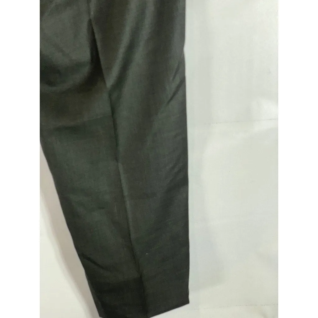 BROOKS BROTHERS 1818 Men's Charcoal Madison Traditional-Fit Wool Pant SZ 41x46