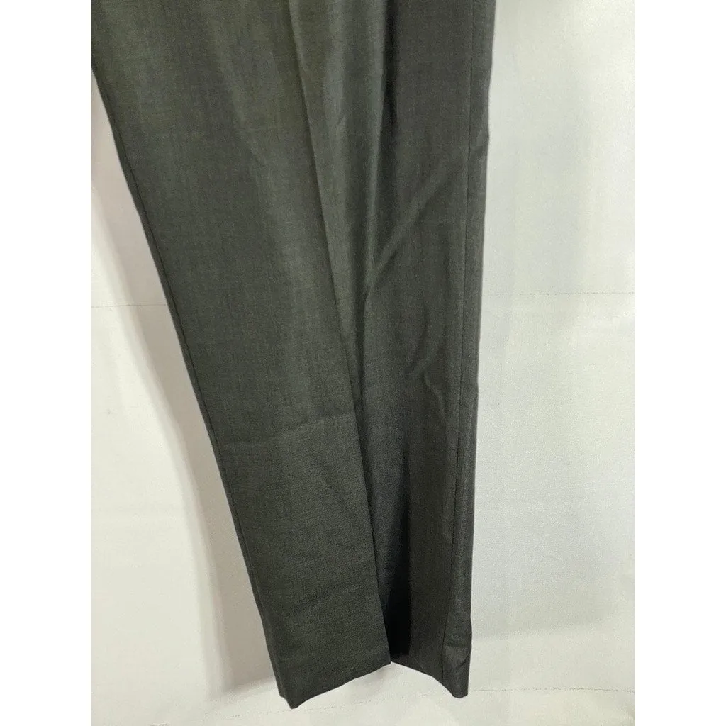 BROOKS BROTHERS 1818 Men's Charcoal Madison Traditional-Fit Wool Pant SZ 41x46