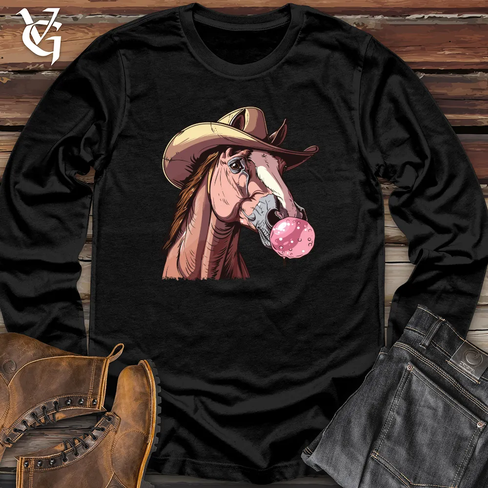 Bubblegum Cowboy Horse Long Sleeve