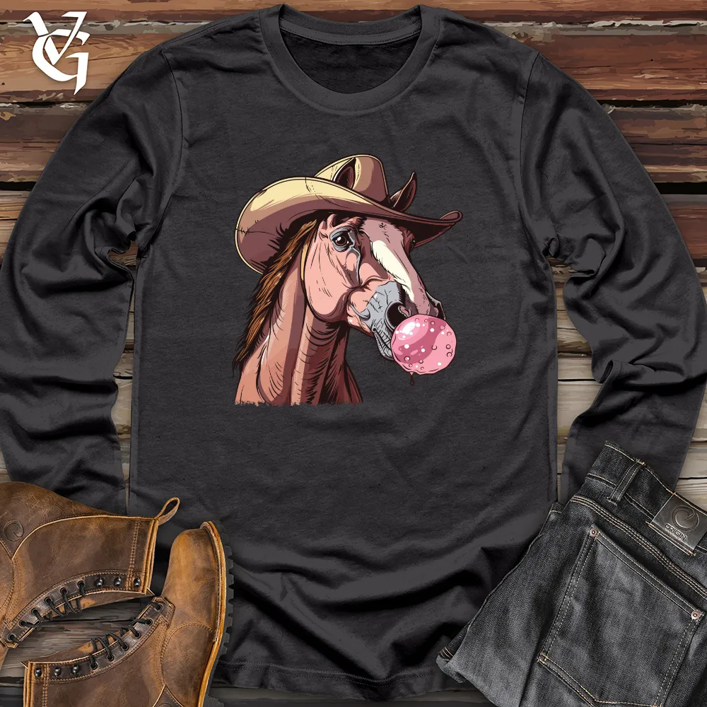 Bubblegum Cowboy Horse Long Sleeve