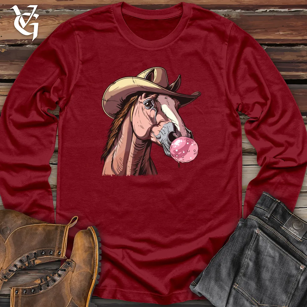 Bubblegum Cowboy Horse Long Sleeve