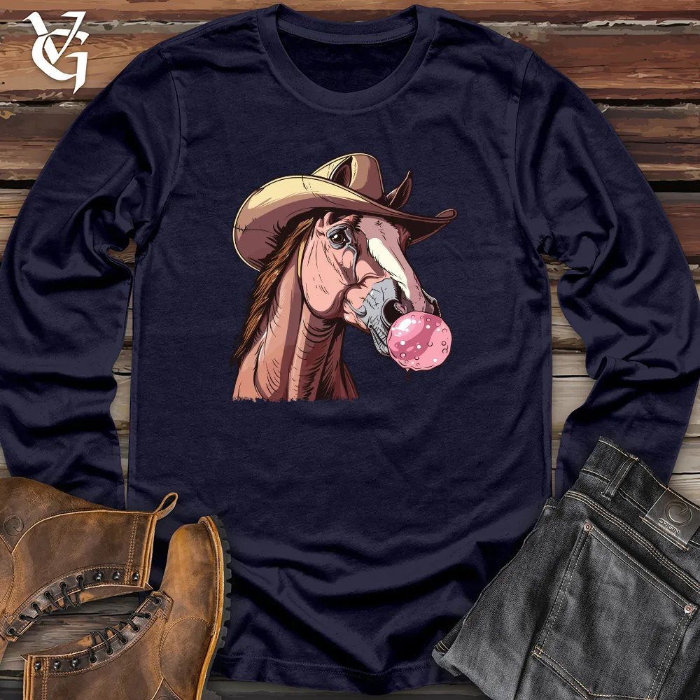 Bubblegum Cowboy Horse Long Sleeve