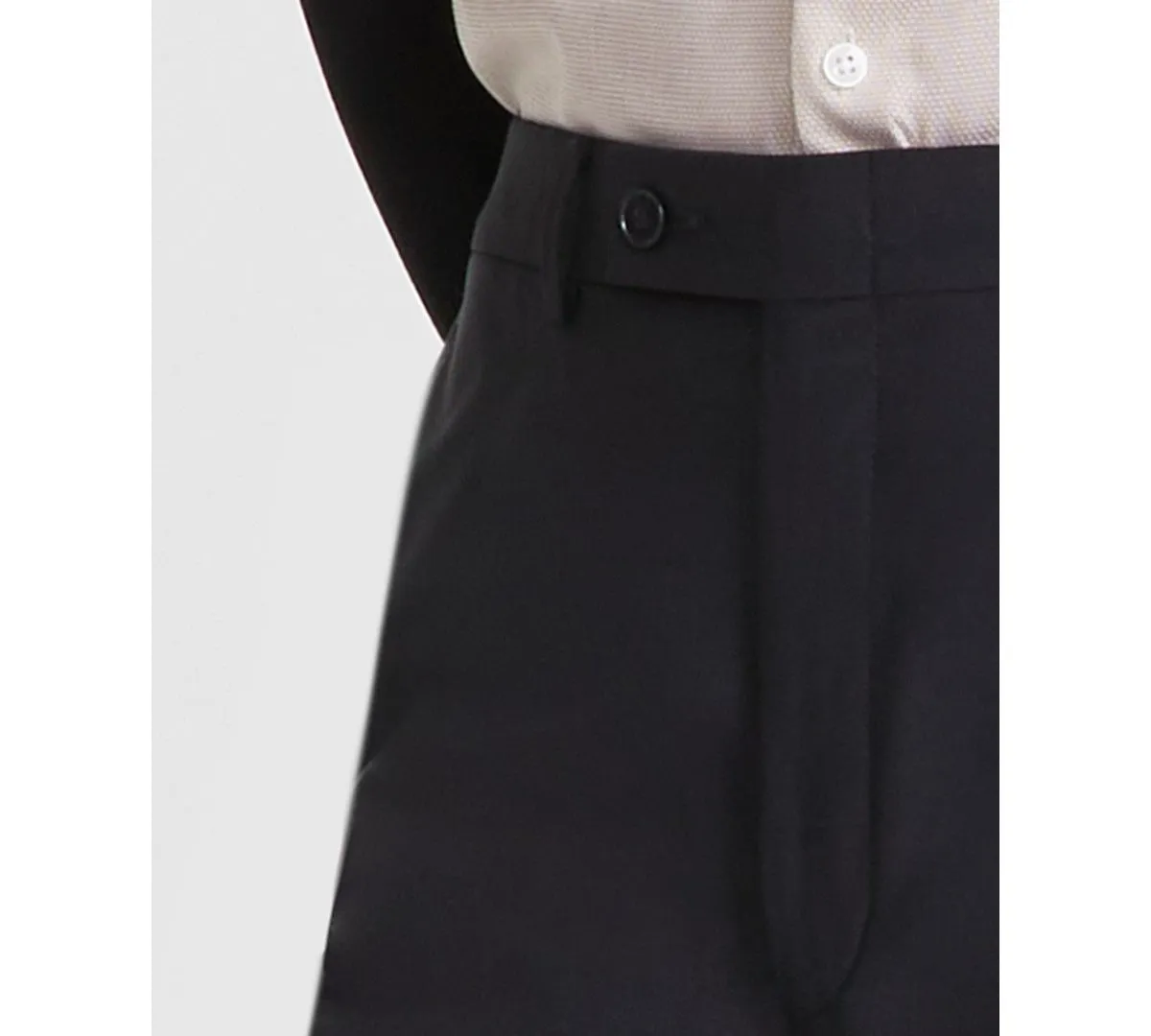 Calvin Klein Mens Slim fit Dress Pants 42 / 30 Black Solid Stretch