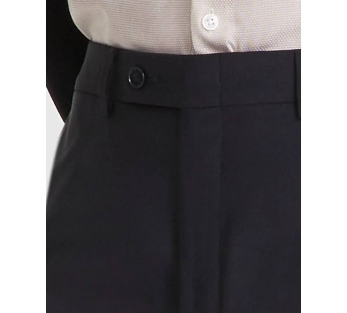 Calvin Klein Mens Slim fit Dress Pants 42 / 30 Black Solid Stretch