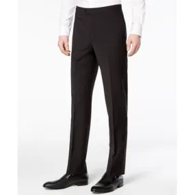 Calvin Klein Mens Slim fit Tuxedo Dress Pants 36 / 30 Black Solid Stretch
