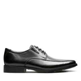 Clarks Men's Tilden Walk Lace Dress Shoes- Black Leather