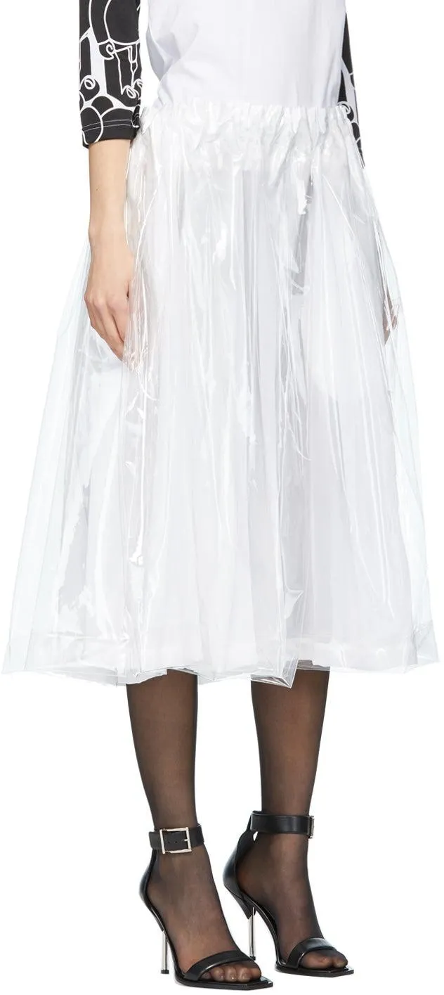 Comme des GarÃ§ons White Layered Skirt