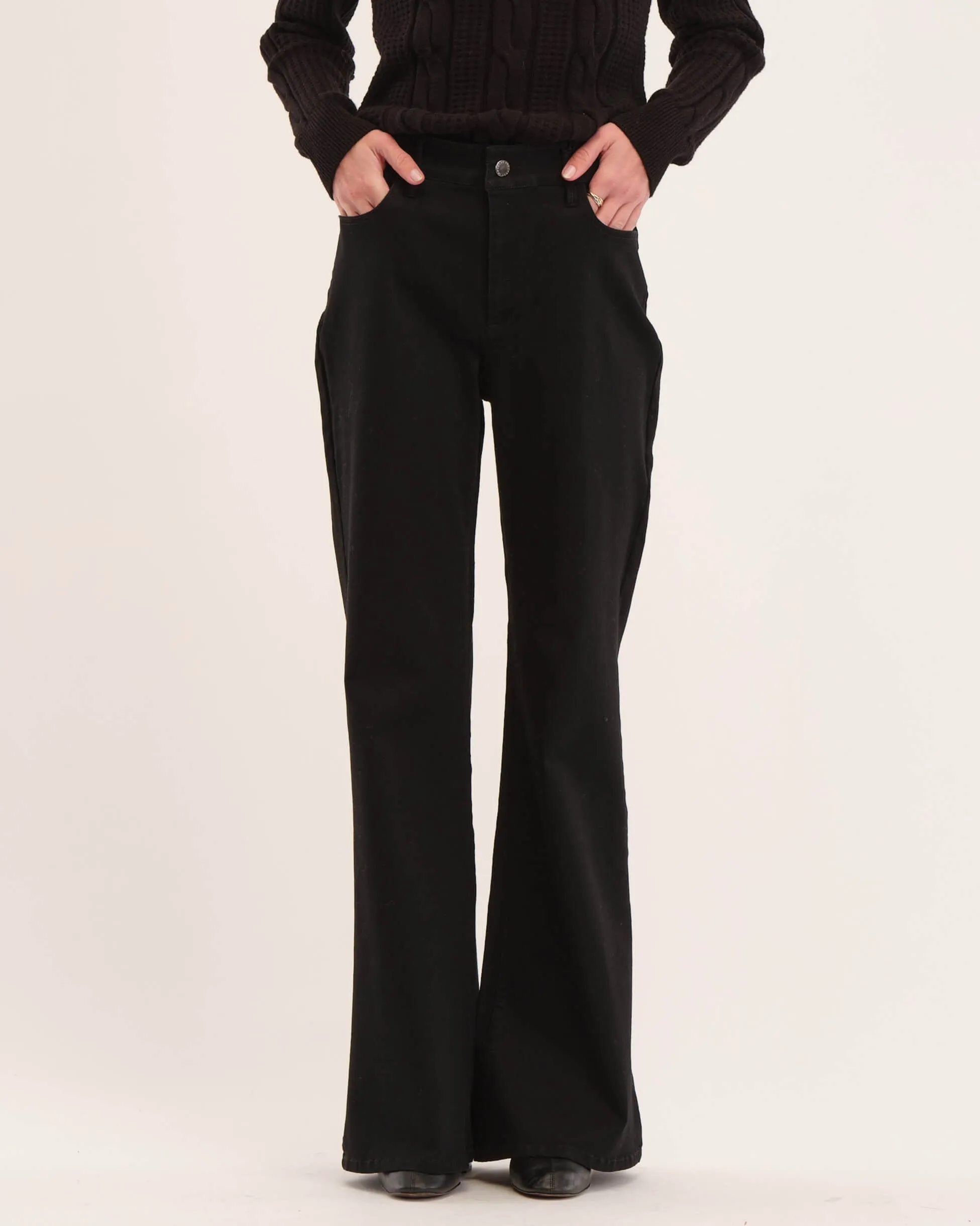 Denim Flared 5-Pocket Pant