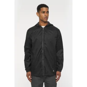 Dickies Mens Fleece Lined Nylon Hooded Jacket - Black