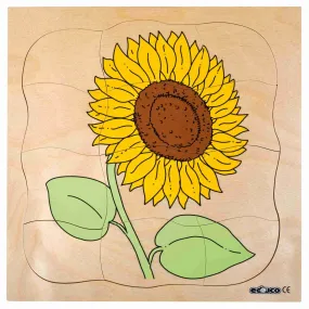 Educo Multilayer Puzzles: Grow Up - Sunflower 四層拼圖之成長系列 - 向日葵