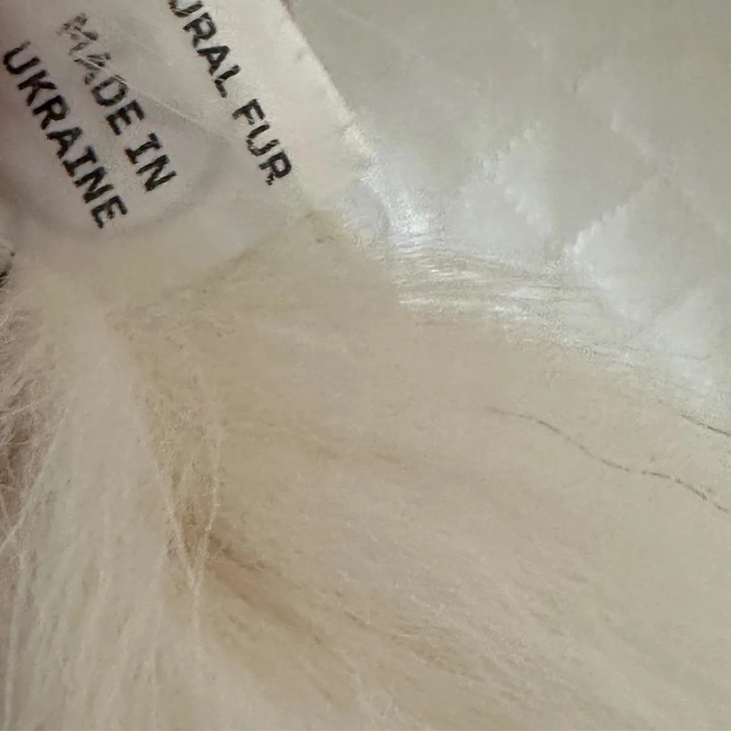Fluffy Collar Off White Fur Fox for winter coat parka hood 75 cm Mens and Womens