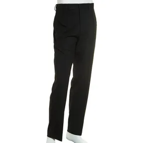 Haggar Mens Classic Fit Dress Pants 36 / 32 Black Solid