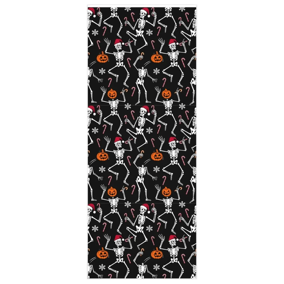 Halloween Versus Christmas Gift Wrapping Paper