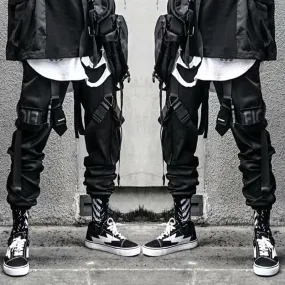 Hip Hop Strapped Cargo Pants