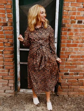 Holland Leopard Wrap Dress