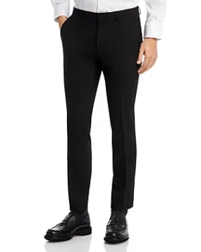 Hugo Boss Mens Regular fit Dress Pants 34 / 30 Black Solid
