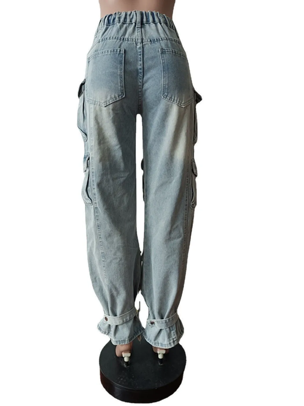 In the Mix Ankle Tie Cargo Jeans