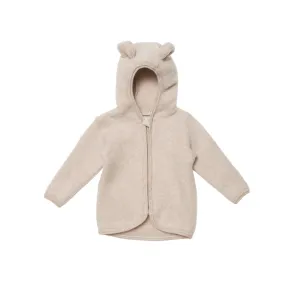 JACKIE Jacket In Merino Wool Fleece Camel