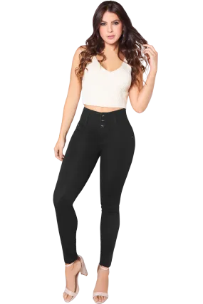 Jackie London Jeans 2210 - High Rise Skinny Push-Up Jeans for a Flattering Fit