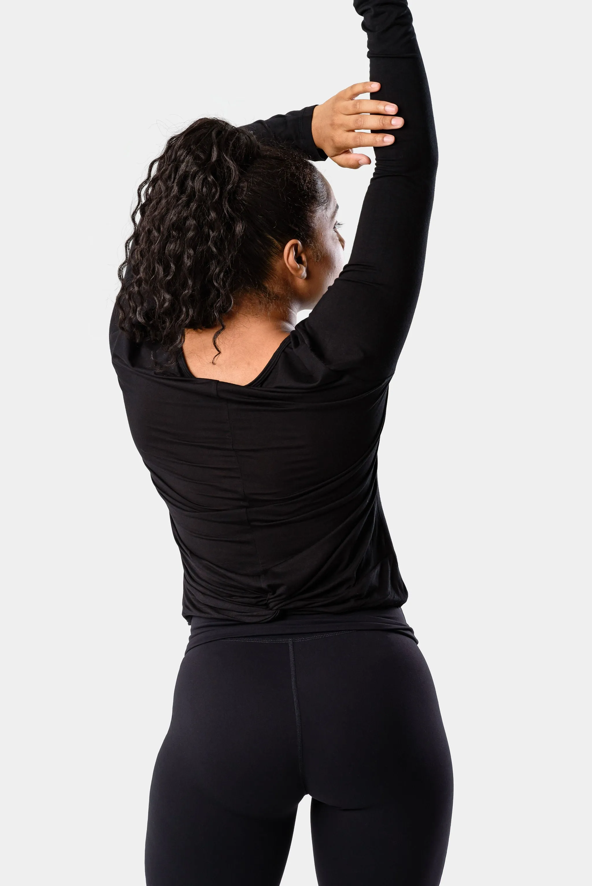Jade Long Sleeve T-Shirt - Black