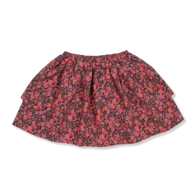 Layered Mini Skirt | Icon Flower AOP