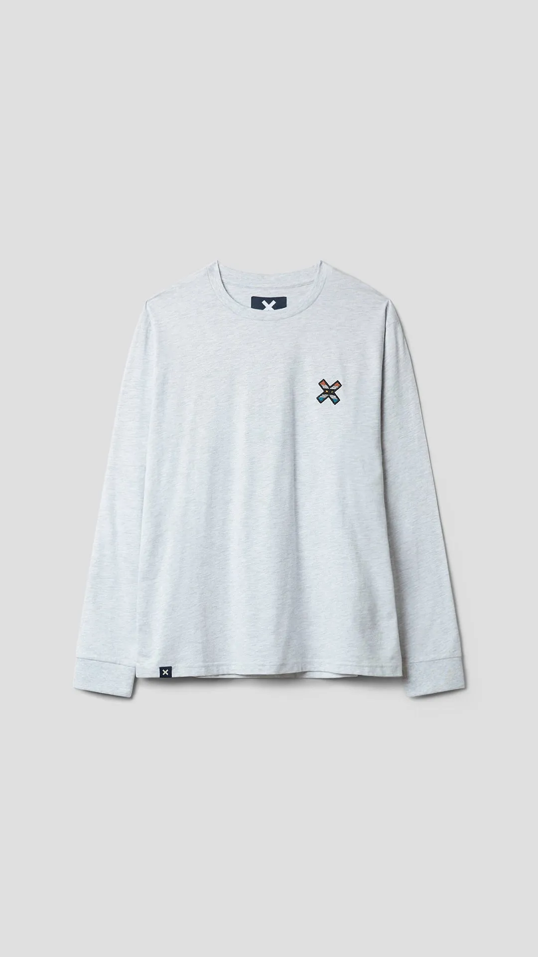 LIGHT GREY MELANGE KARMA LS TEE