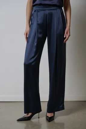 Livi Satin Pant in Baltic