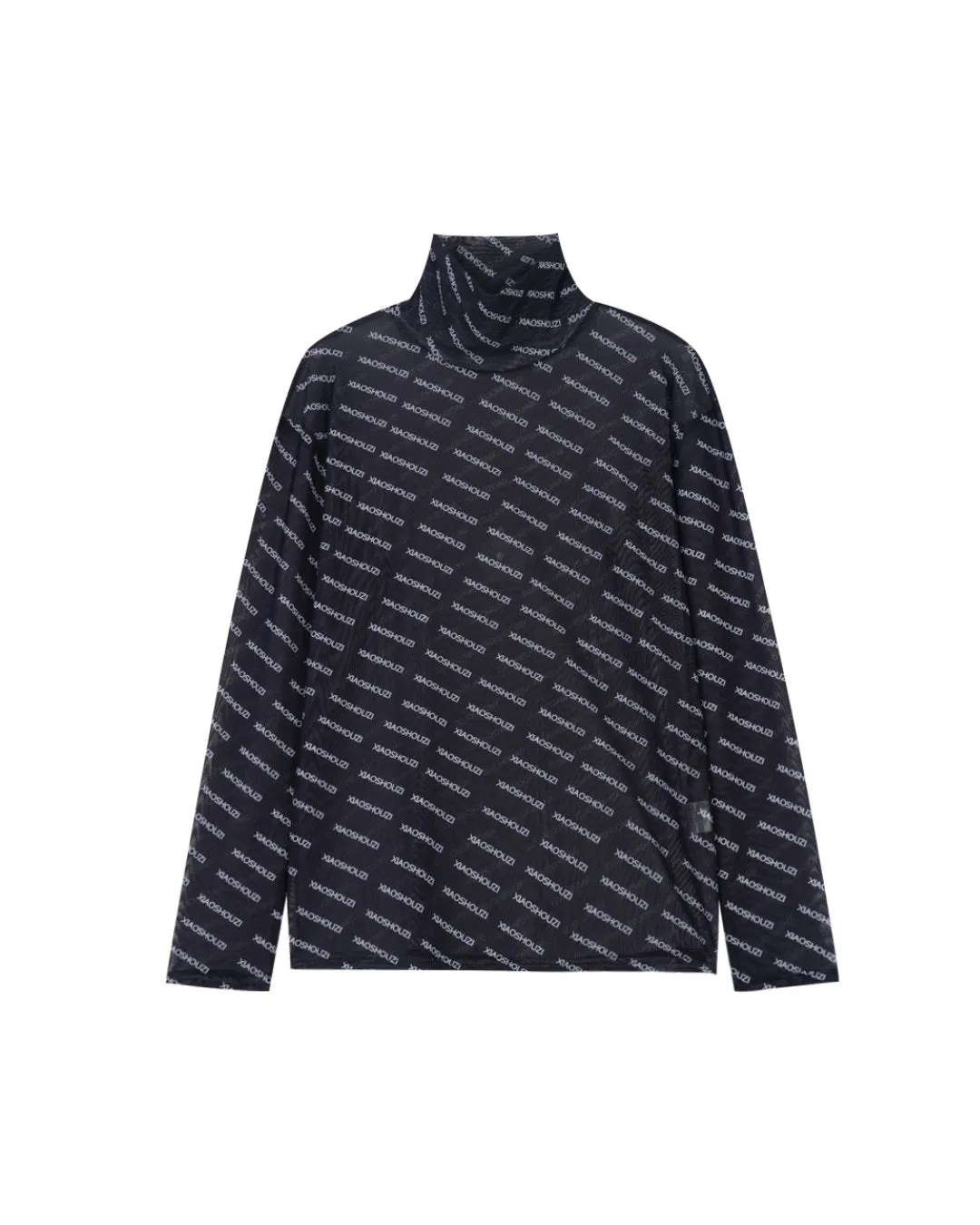 Logo Design Long Sleeve Mock Neck Pullover XSZ0001