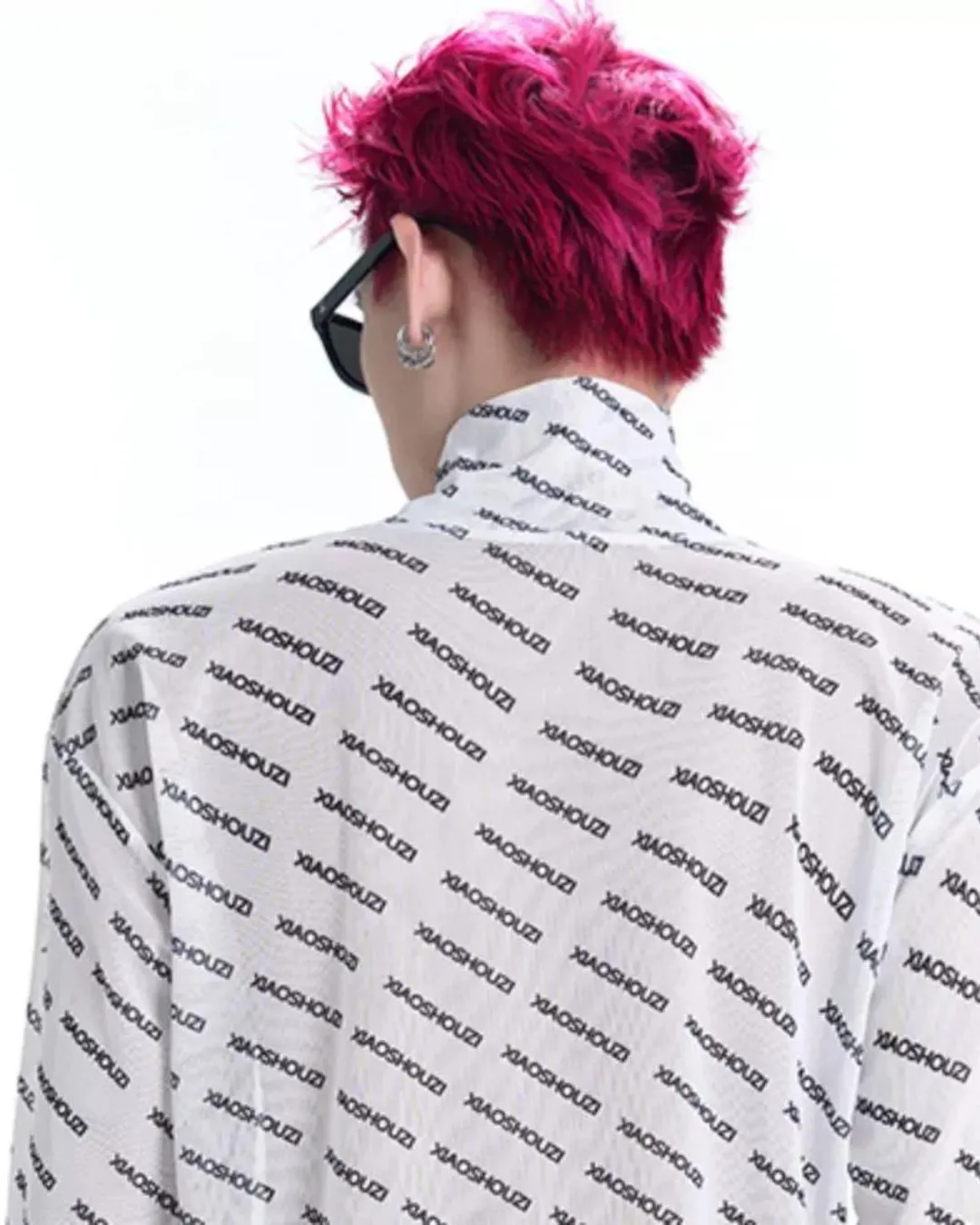 Logo Design Long Sleeve Mock Neck Pullover XSZ0001