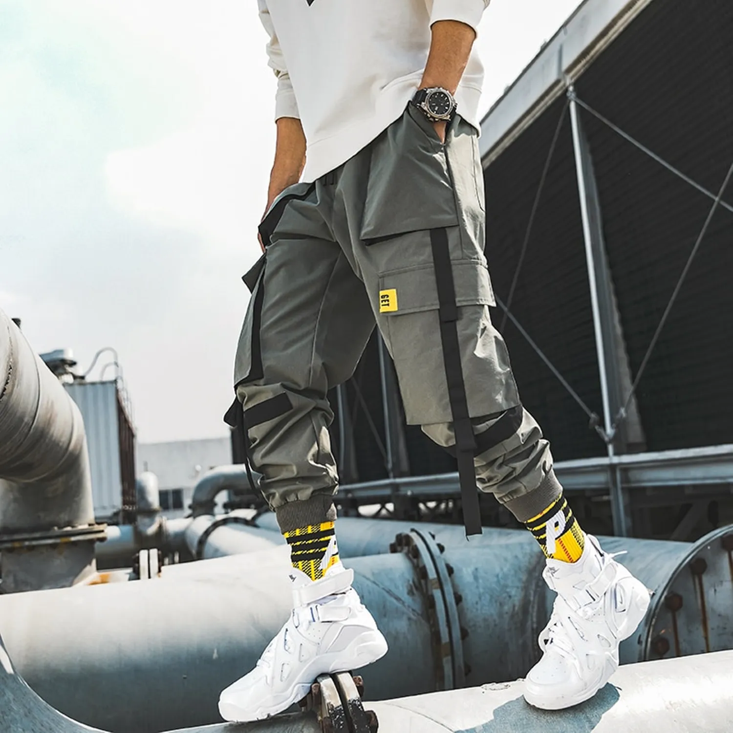 Men's Casual Loose Cargo Pants
