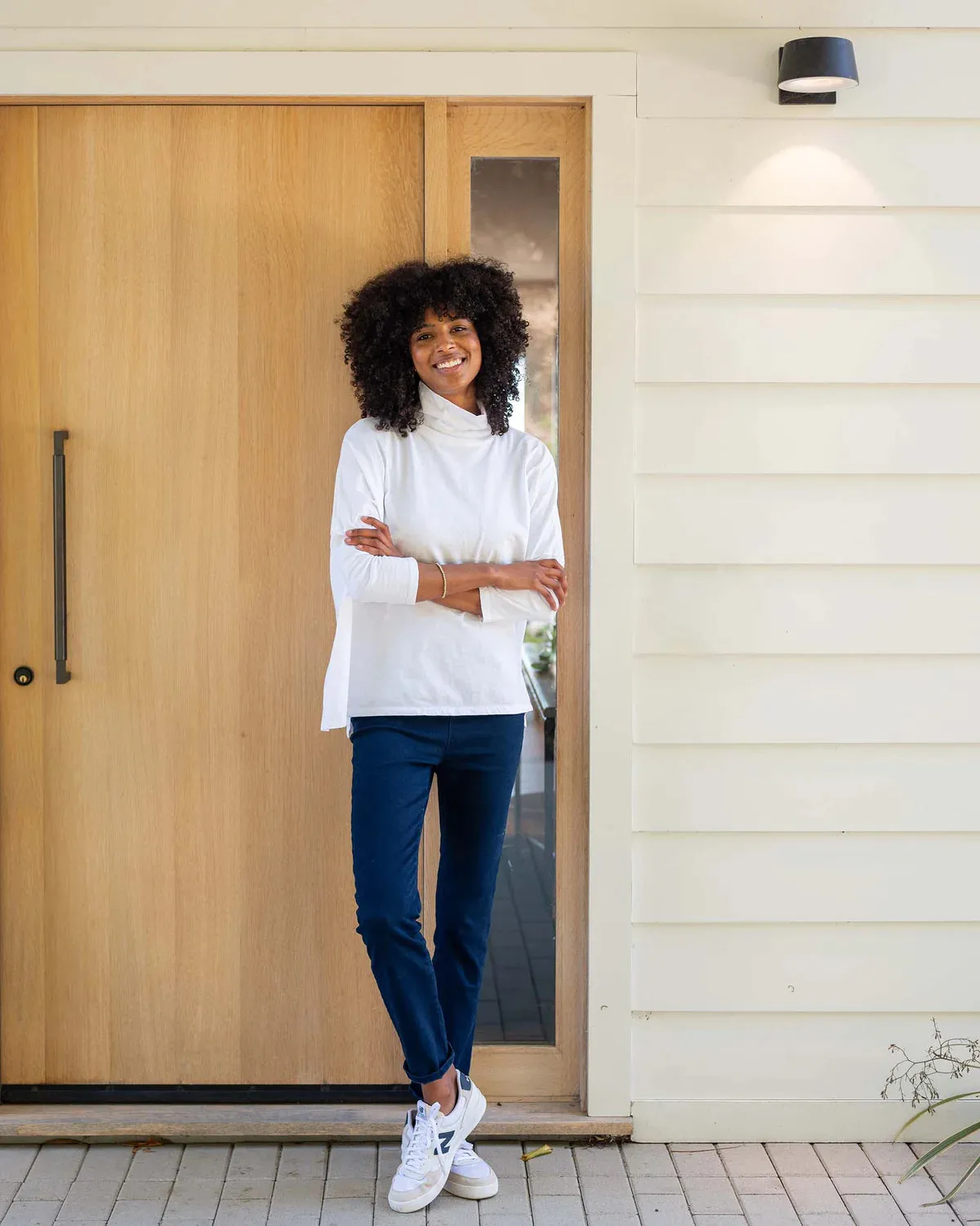 Mersea Catalina Turtleneck Tee White