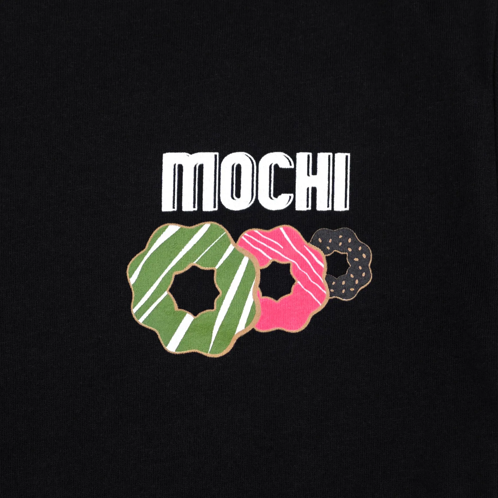 Mochi Donuts Long Sleeve T-Shirt (Black)